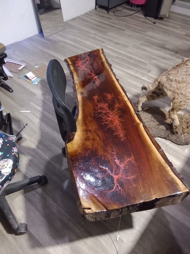 Walnut Epoxy Bar Top Or Bench