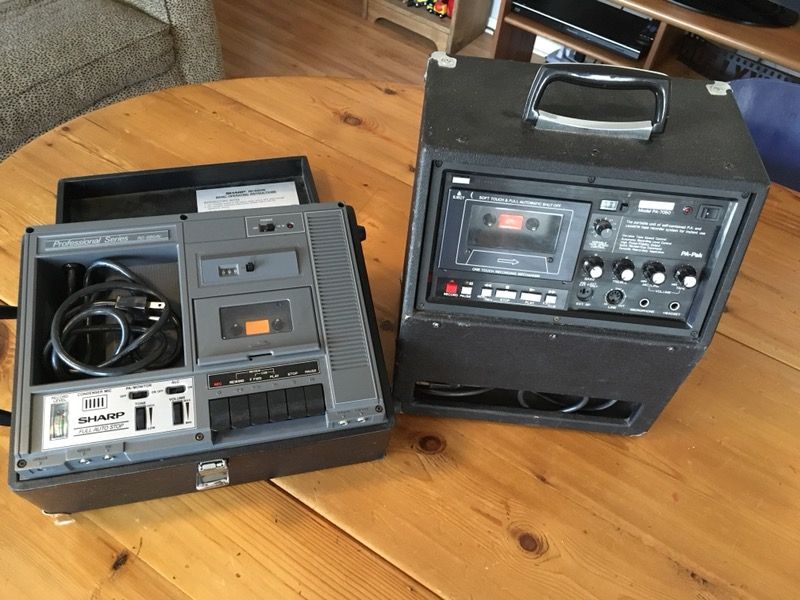 Vintage professional Sharp RD-680AV hamilton pa-pak pa-7050 ic logic Cassette Tape Recorder player vtg system audio