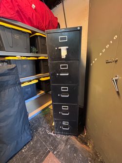 Metal filing cabinet