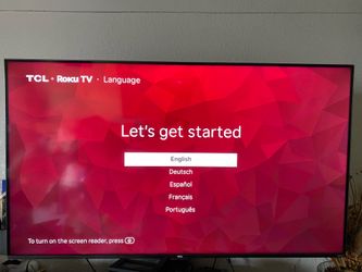 TCL 50” Roku Smart TV 4K HDR (Model 50S535) – Works Great
