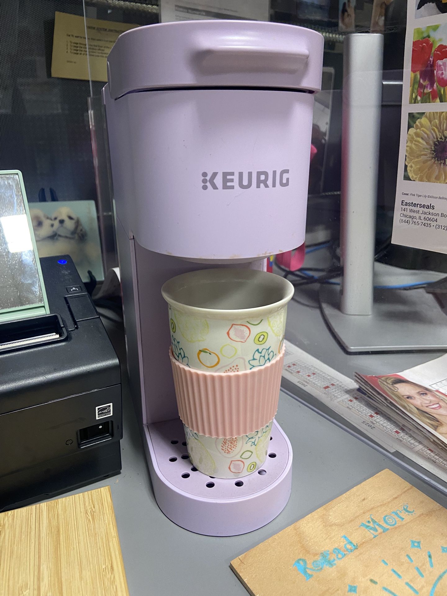 Keurig K -Mini Go Single-Serve K-pod Coffee Maker Violet 