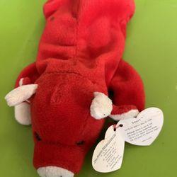 Ty Beanie Baby Snort Red Pig
