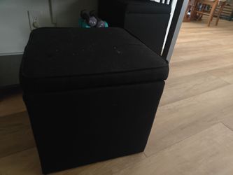 Black storage cubes
