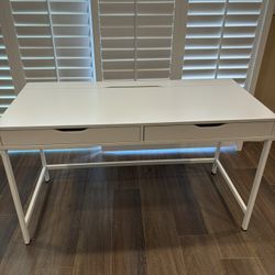 IKEA white desk or vanity with drawers 
