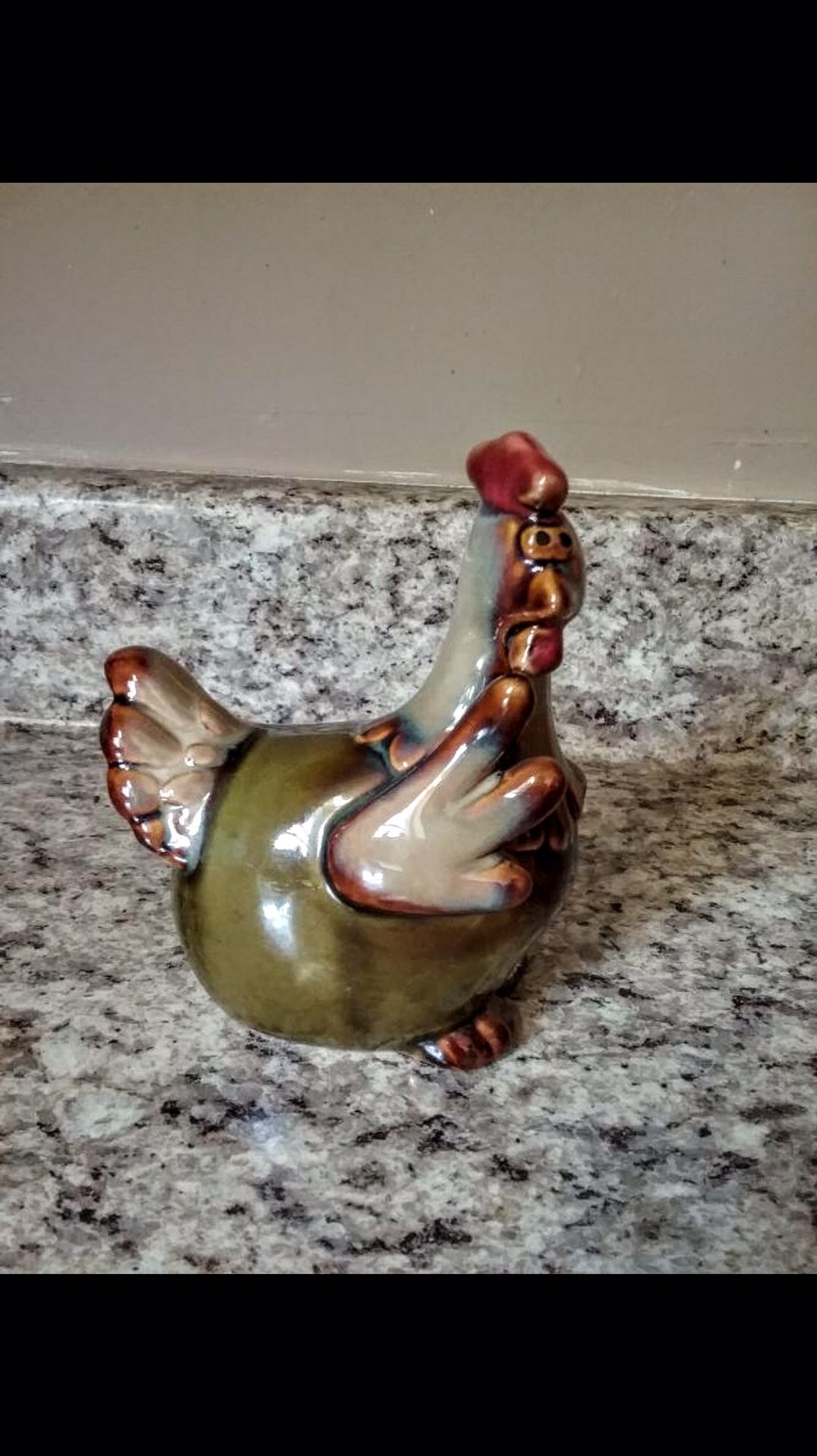 Ceramic chicken