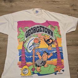 Vintage 1994 The Flinestones Georgetown Retro Men's Tshirt OS