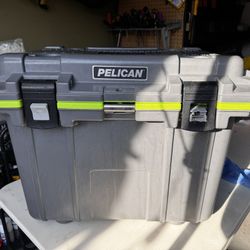 50qt Pelican Cooler In Green Gray