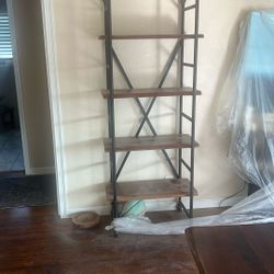 REAL WOOD SHELVING UNIT - LIVE EDGE