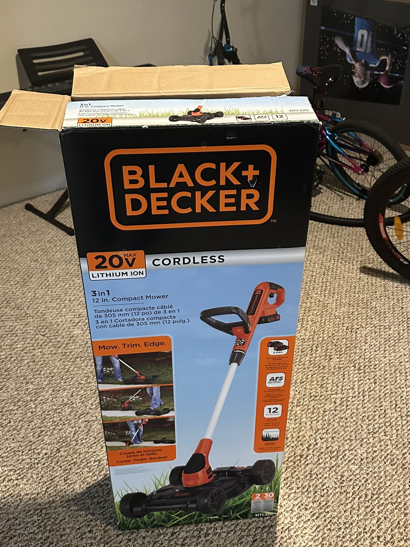 Black Decker Cordless Grass Cutter