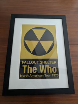 The Who Fallout Shelter North American Tour Framed Poster