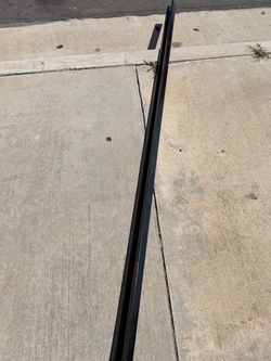black galvanized steel post