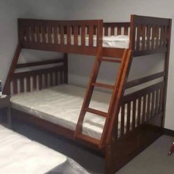 New Twin/Full Bunk bed + Mattress 