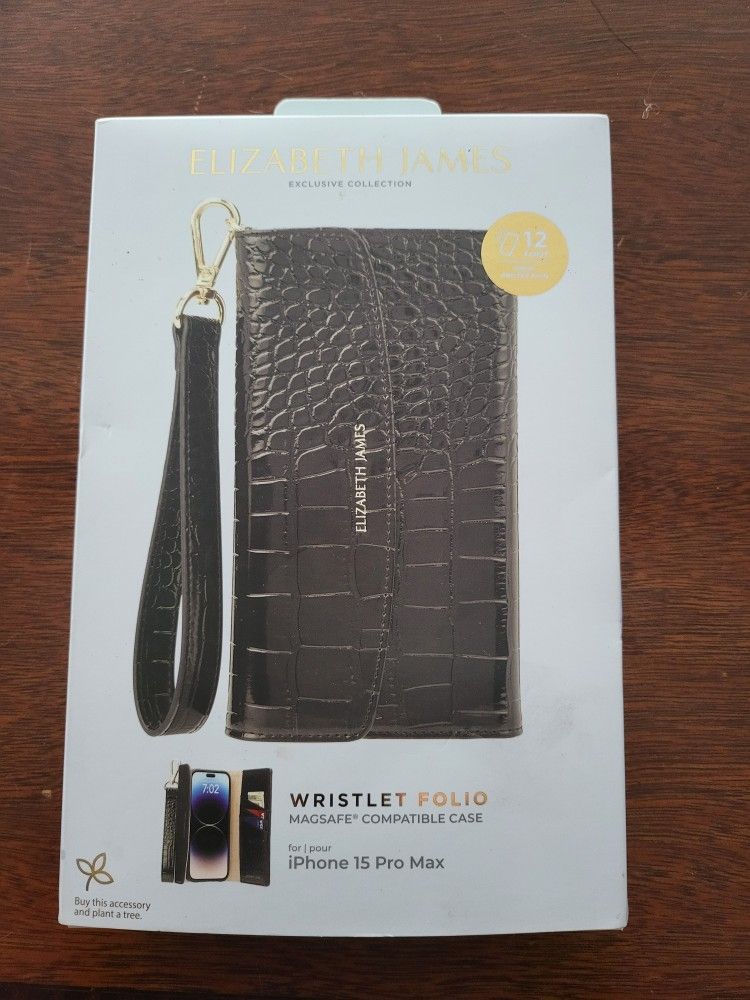 π±β¨ Elizabeth James iPhone 15 Pro Max Wristlet Folio Case β¨π±