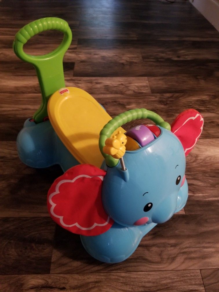 Fisher-Price 3-in-1 Bounce, Stride And Ride Elephant 