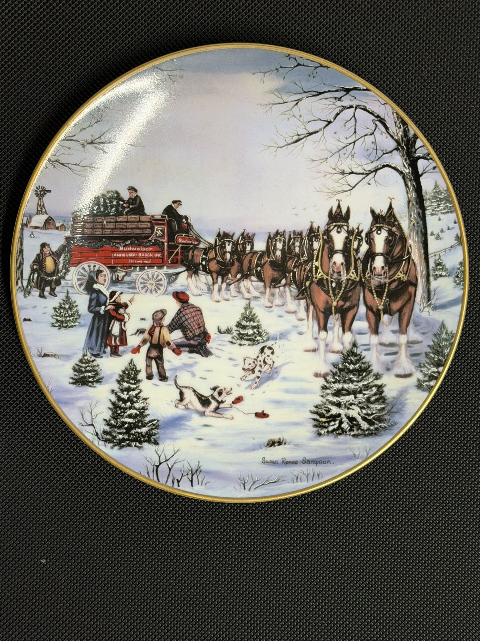Budweiser Holiday Plate