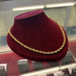 14k Braided Necklace