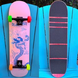 Blackout “Dragon Roll” Complete Skateboard 8.0” x 31.88” Tensor Magnesium Trucks