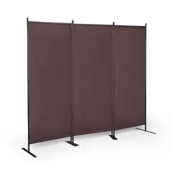 Modern 3-panel Freestanding Room Divider Folding Privacy Protection Screen,Brown, NEW
