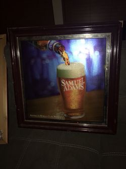 Samuel Adams beer mirror (like new)
