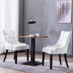 Fabric Dining Chairs Set of 2