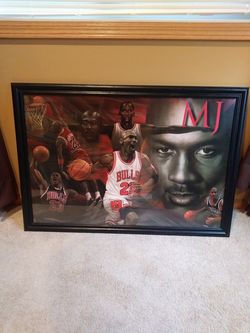Michael Jordan framed pic