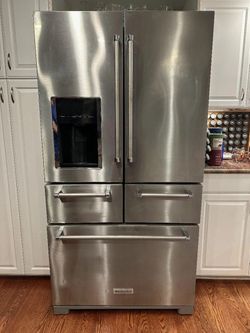 Kitchen Aid 5 DoorS Stainless Steel Refrigerator