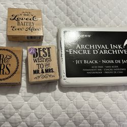 Ink Pad With Stamps