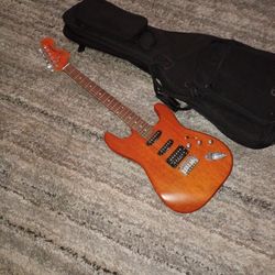 Fender Solid Body Stratocaster With Case.