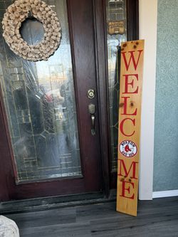 Boston Red Socks Welcome Sign