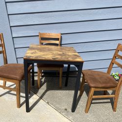 Dining Table And 3 Chairs