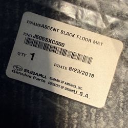Subaru Ascent floor mats. 