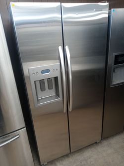 KitchenAid stainless steel side by side refrigerator - Free delivery