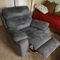 Grey Lazy boy Recliner 