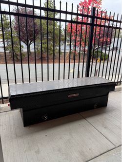 Crossbed Truck Tool Box in Aluminum w/ Low-Profile, 72 in. Full-Size, in Matte Black