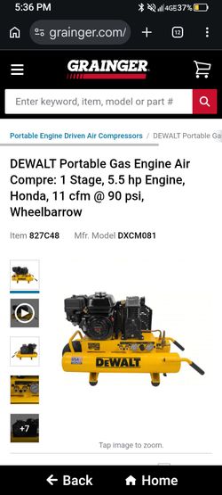 DeWalt compressor