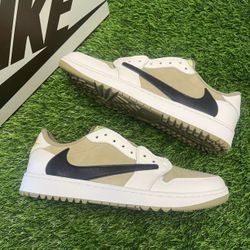 Jordan 1 Retro Low Golf Travis Scott Neutral Olive