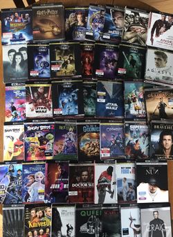 4k ultra Blu-ray Disney Marvel DC Harry Potter the Star Wars movies 3D Bluray and dvd collectors !!stay safe everybody!!