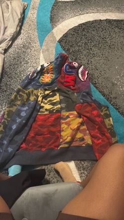 Colorful bape hoodie