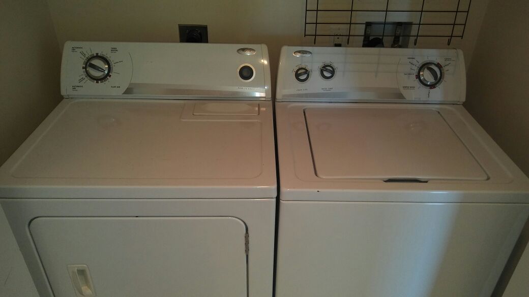 Whirlpool washer and dryer