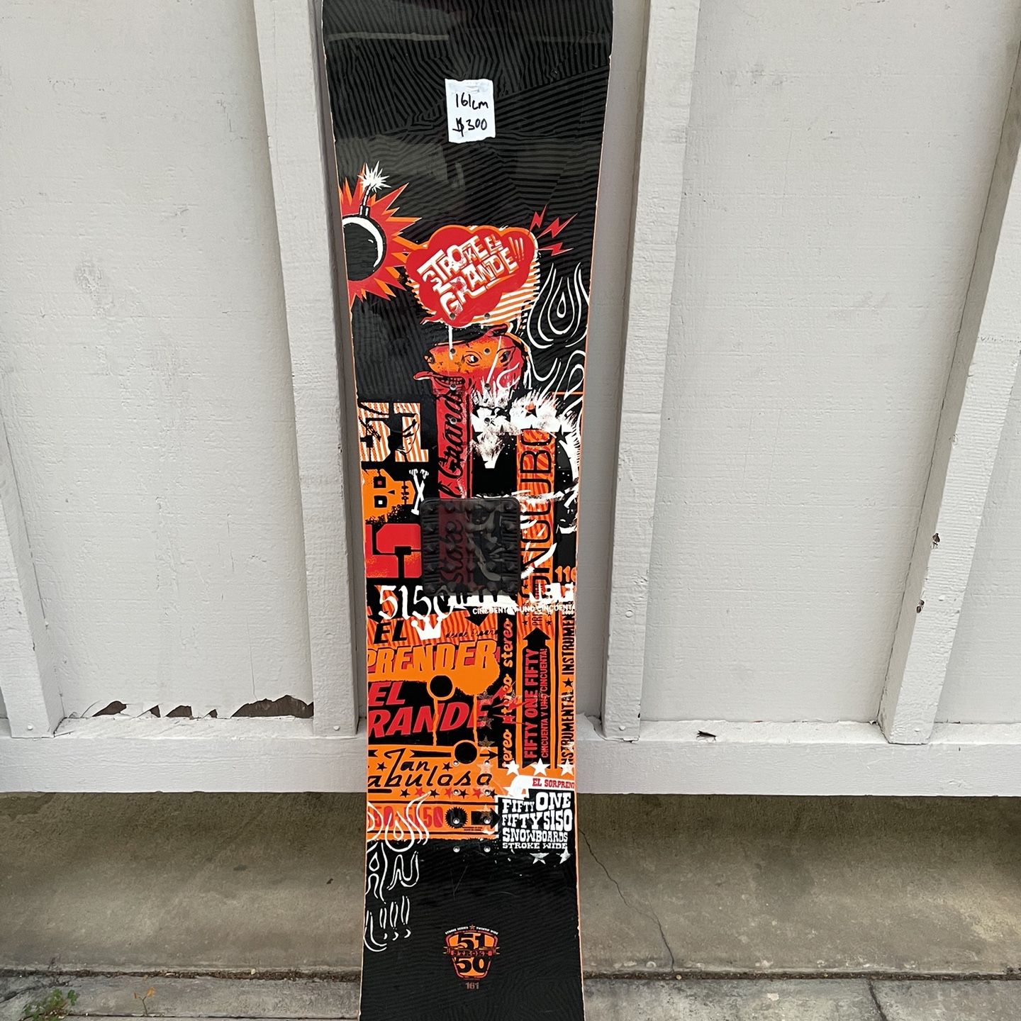 161cm 5150 stroke el grande wide snowboard only for Sale in Newark