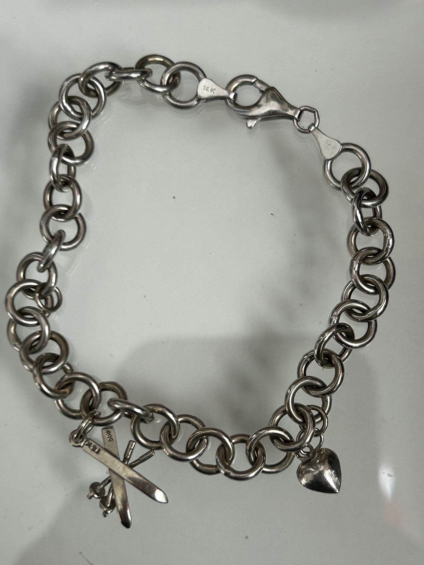14 K White Gold Bracelet