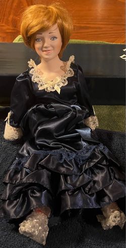 Porcelain Princess Diana Stuffed Doll