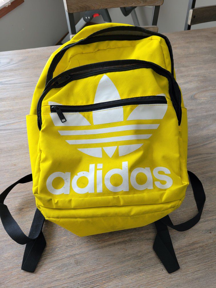 Adidas Yellow Backpack