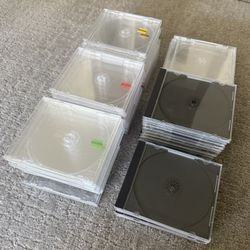 53 Empty CD Cases 