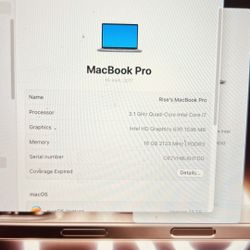 MacBook Pro 15” (2017) - i7 / 16GB RAM / 500GB SSD - Clean & Ready!