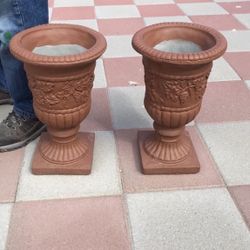 New Flower Pots Made Out Of Cement Perfect Gift 