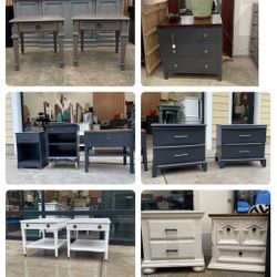 Solid Wood Side Tables , Read Ad 