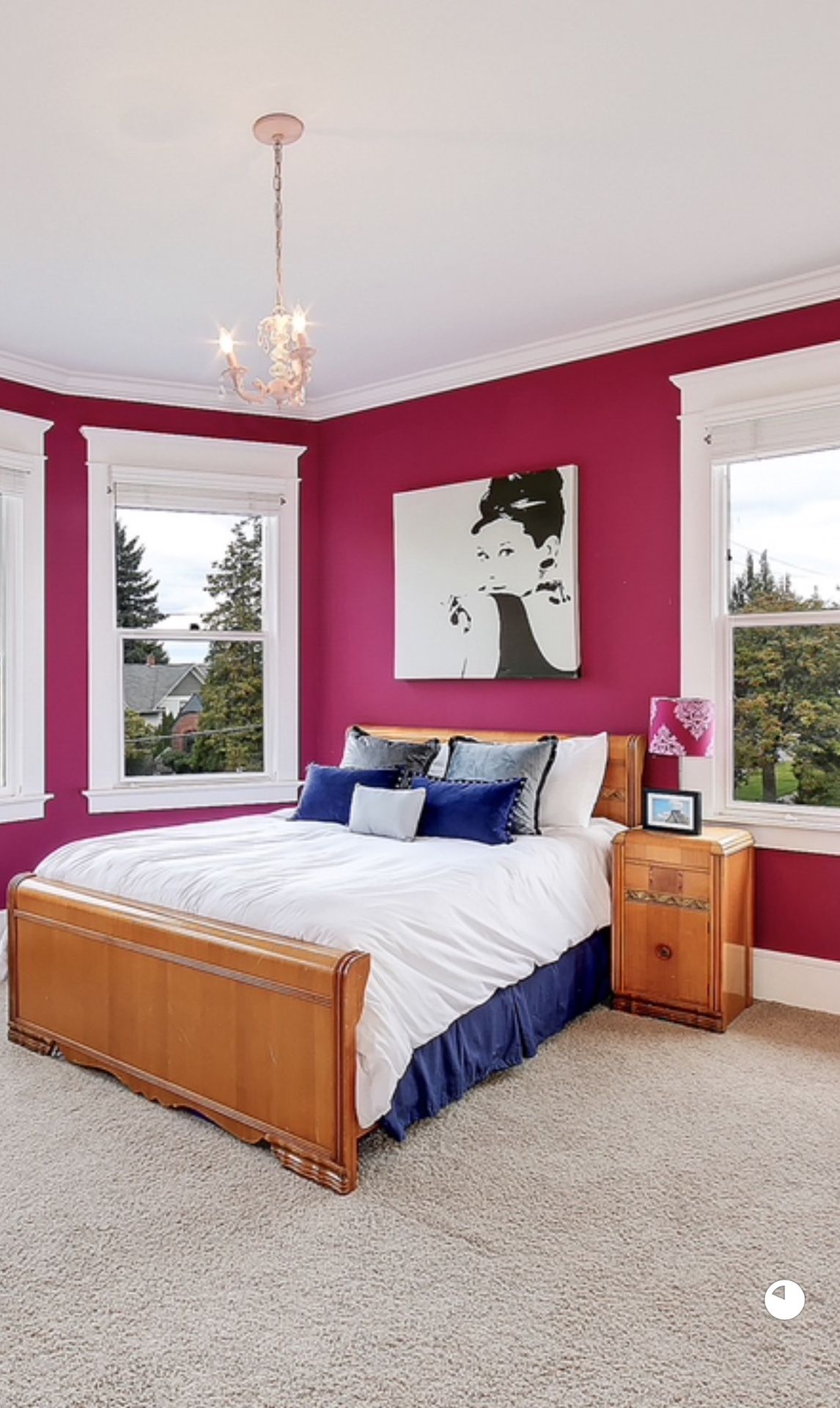 Art deco full sized bedroom set