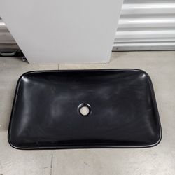 Ceramic Basin 28x16 Black