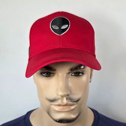 Alien Fresh Jerky Area 51 Adjustable Red Hat One Size Fits All Baker California